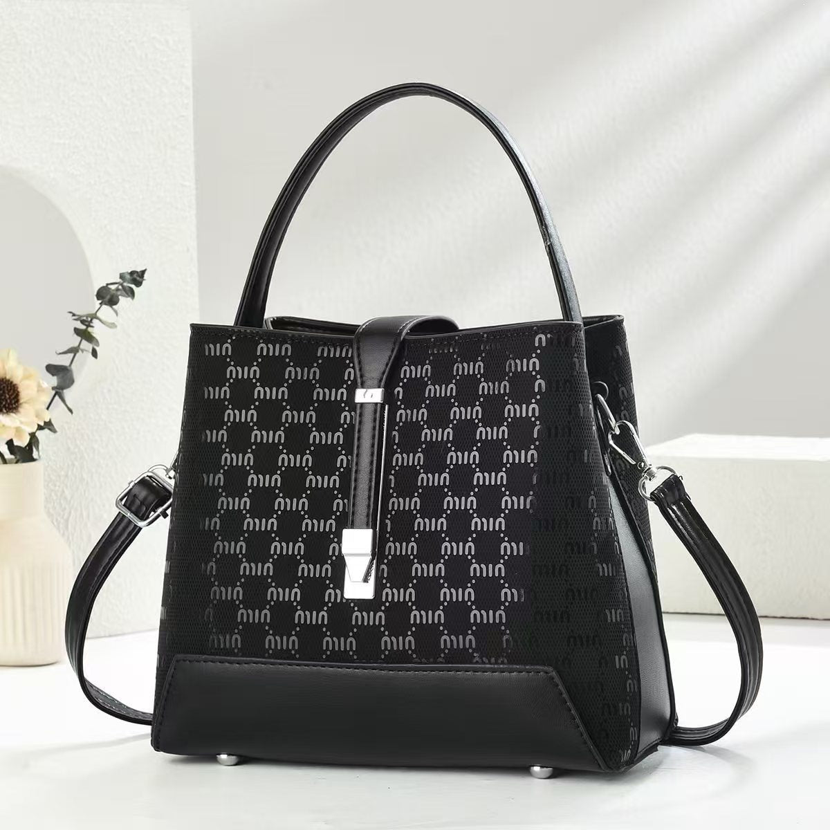 High Sense Niche Retro Large Capacity Female Printing Tote Bag