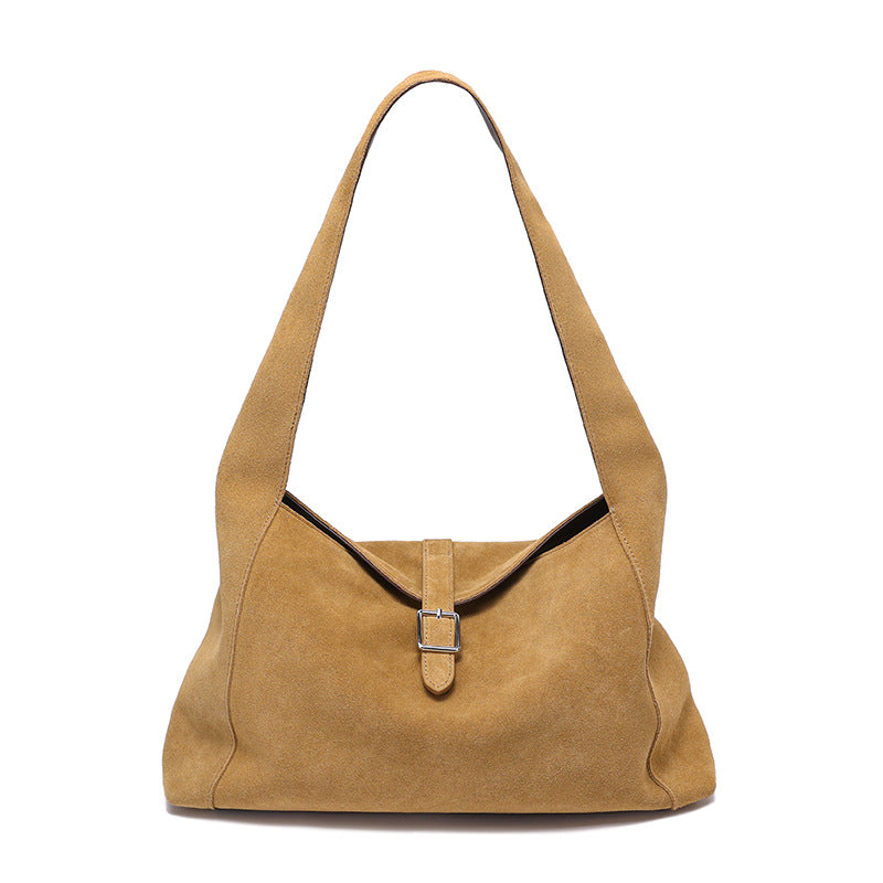 Women's Matte Leather Retro Minority Large Capacity Underarm Women's Shoulder Bag