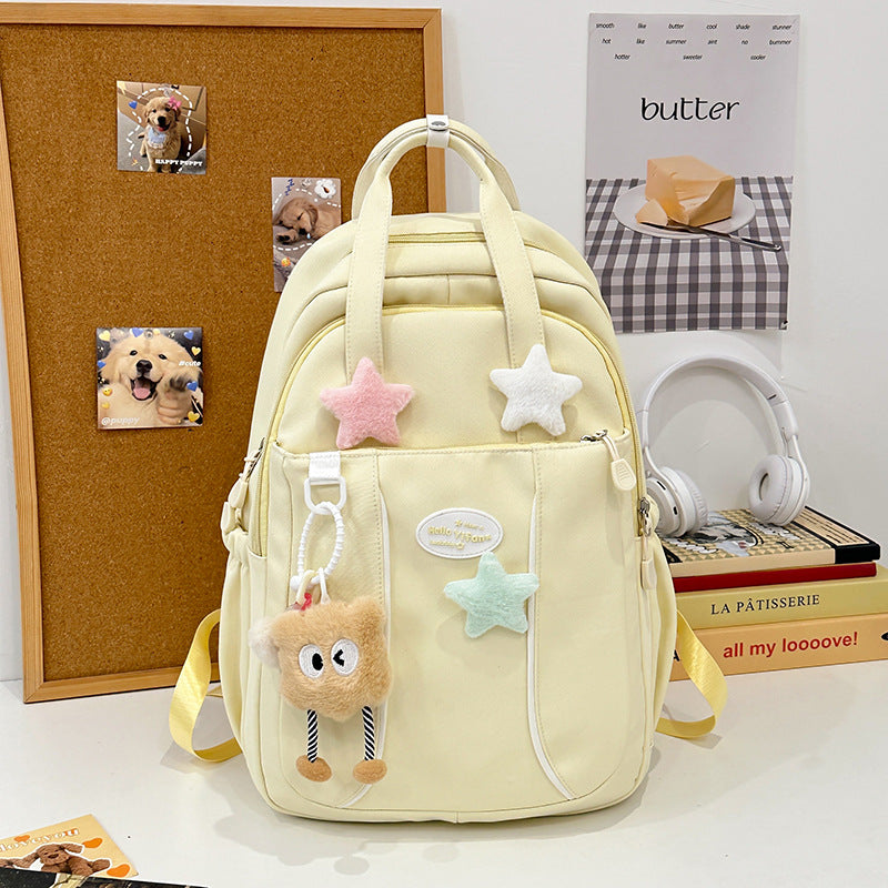 Female College Portable Cute Large Capacity Burden Leisure Backpack
