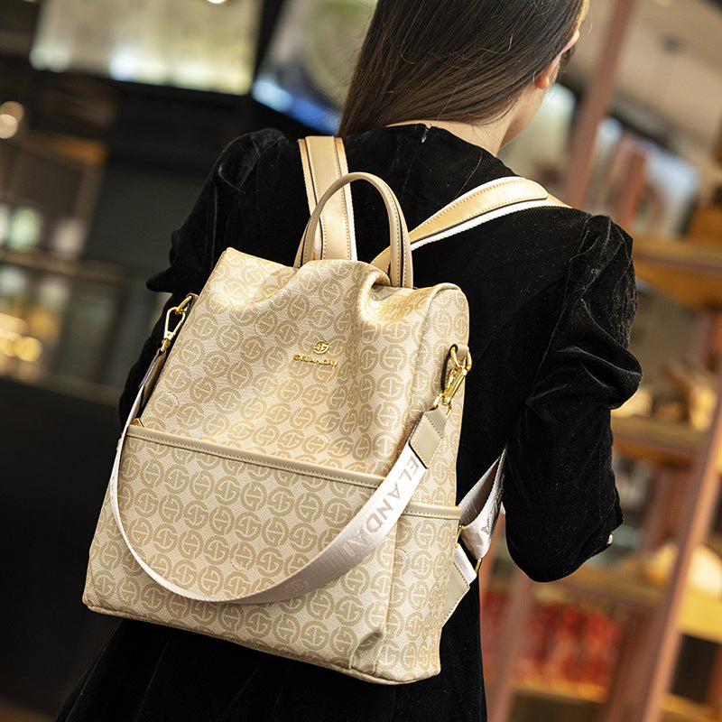 Women's Fashion Retro Presbyopic Large Capacity Style Women's Backpack