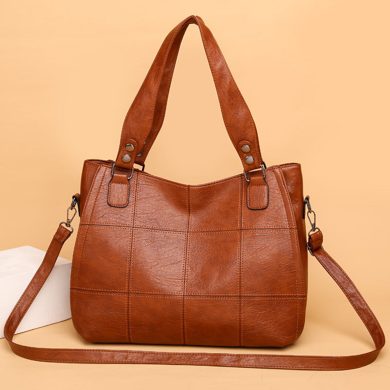 Large Capacity Retro Soft Leather Fashion Shoulder Bags