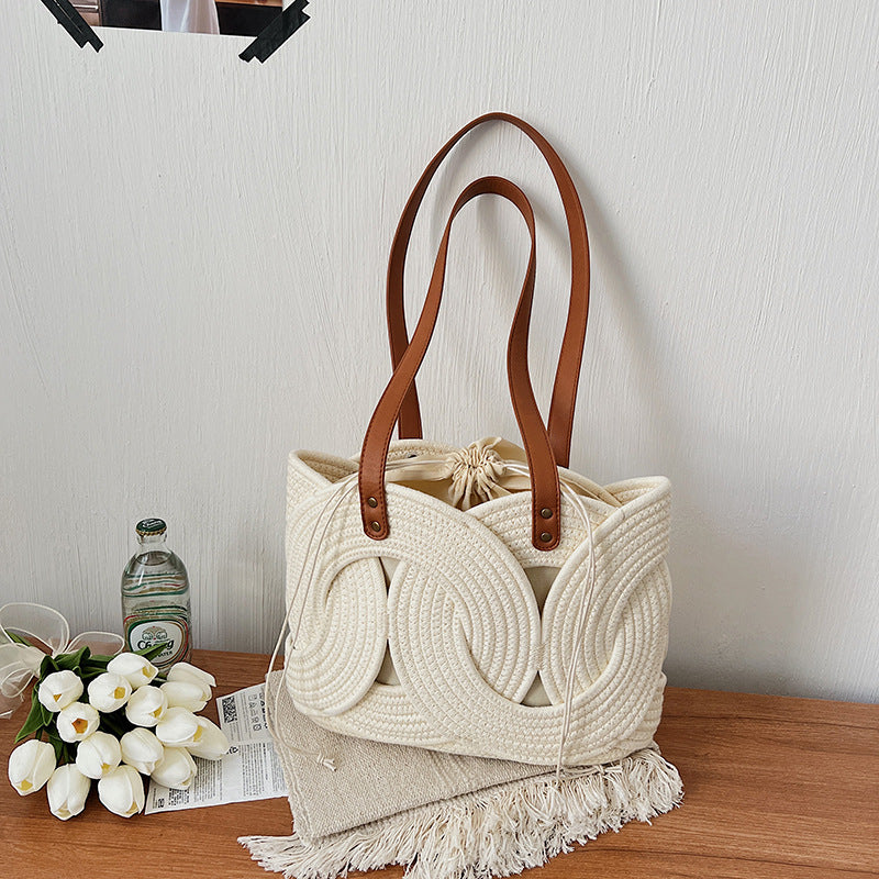 Women's Niche Creative Woven Personality Hollow Out Women's Shoulder Bag
