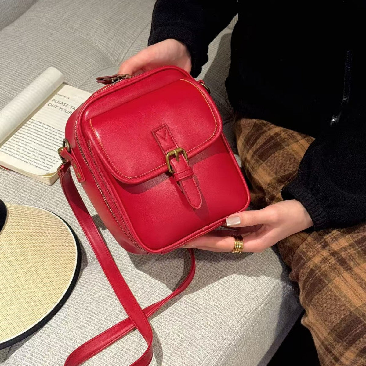 Large Capacity Unisex Trendy Storage Wide Bags