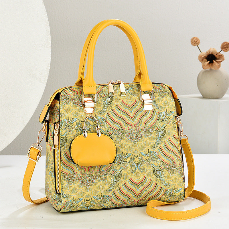 Style Embroidery Mom Birthday Gift Pouch Bags