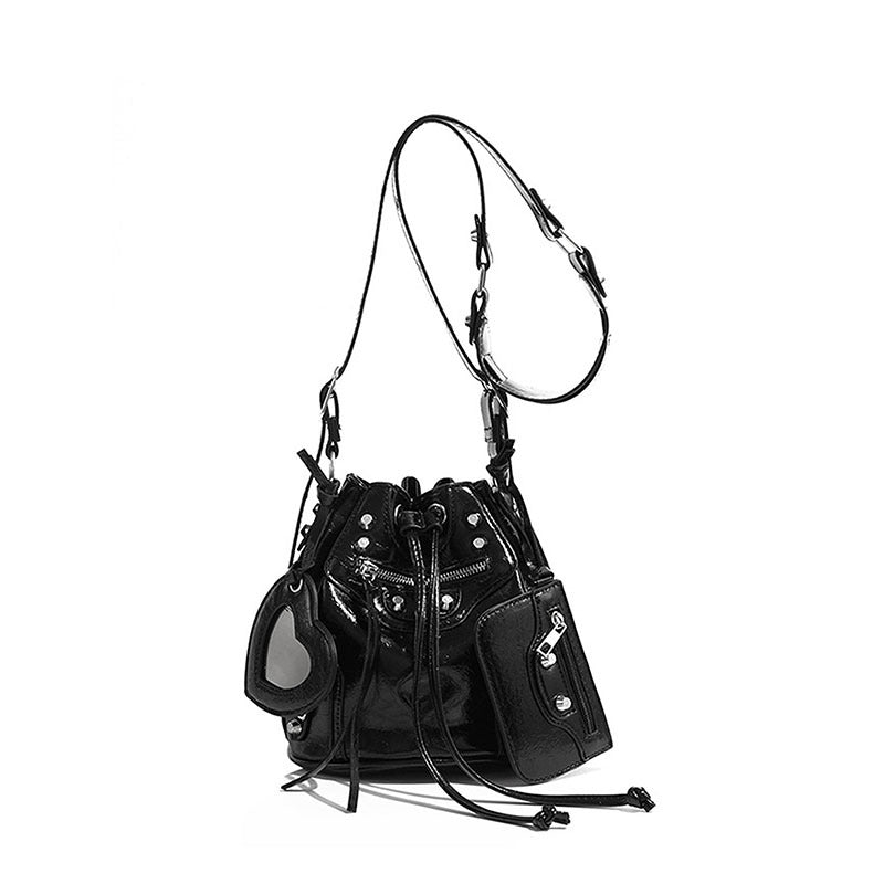 Women's Design High-grade Retro Punk Hot Rivet Women's Messenger Bag