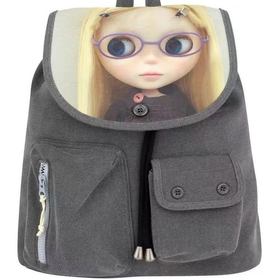 Cute Cartoon Doll For Early Spring Women's Backpack