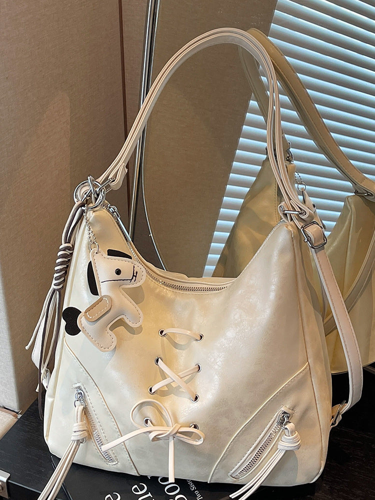 Women's Korean Bowknot Springtide Portable Leisure Tote Bag