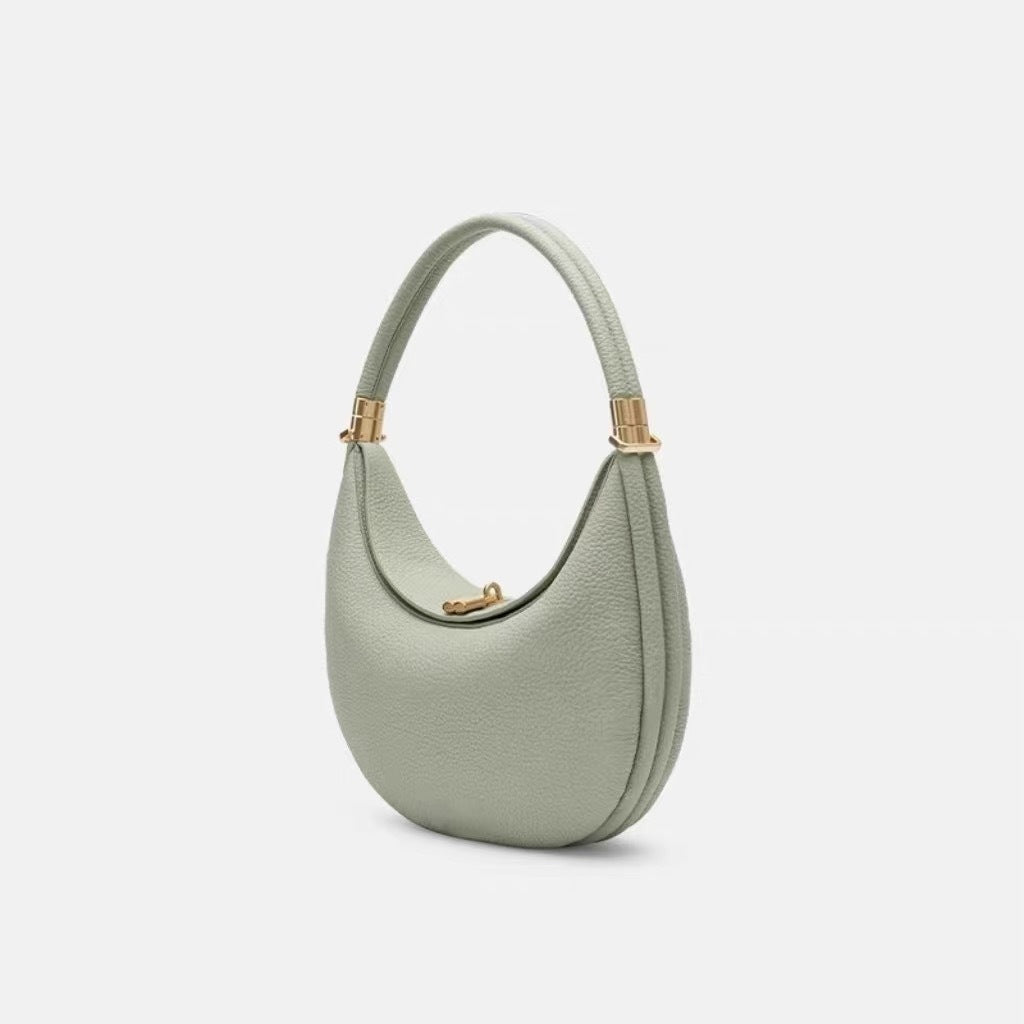 Women's Luxury High-grade Solid Color Portable Selenodont Underarm Bag