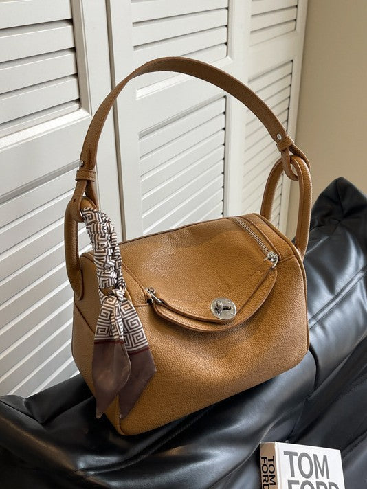 Women's Textured Graceful Design Popular Hand Holding Bucket Bag