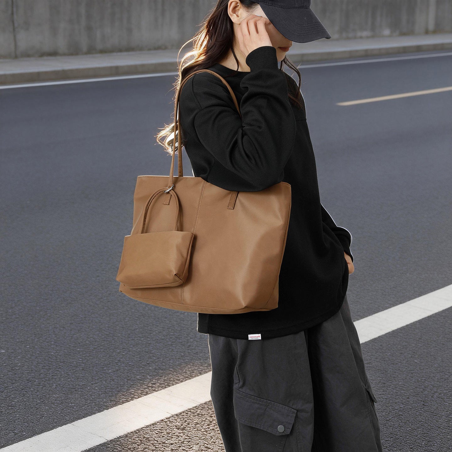 Unique Slouchy Simple Korean Fashion Commuter Women's Shoulder Bag