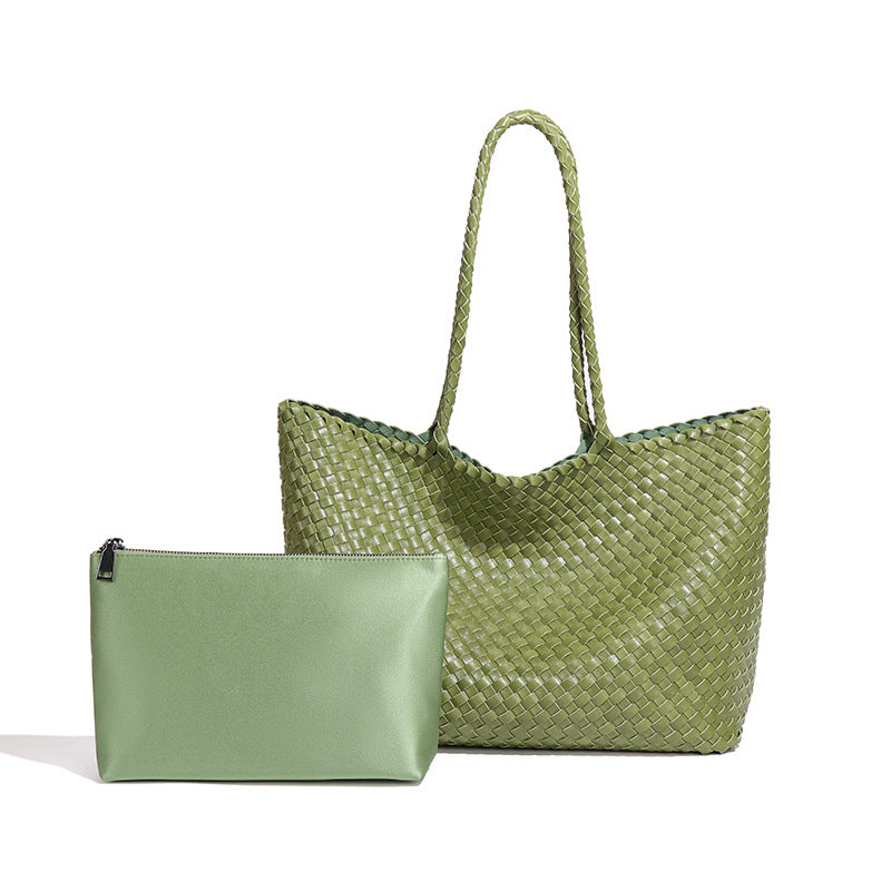 Fresh Woven Artistic Large Capacity Shopping Bags