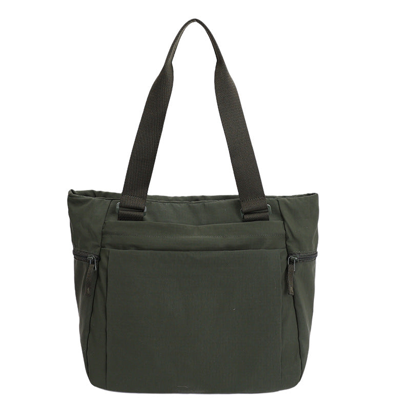 Capacity Totes Female For Class Lightweight Waterproof Nylon Handbags