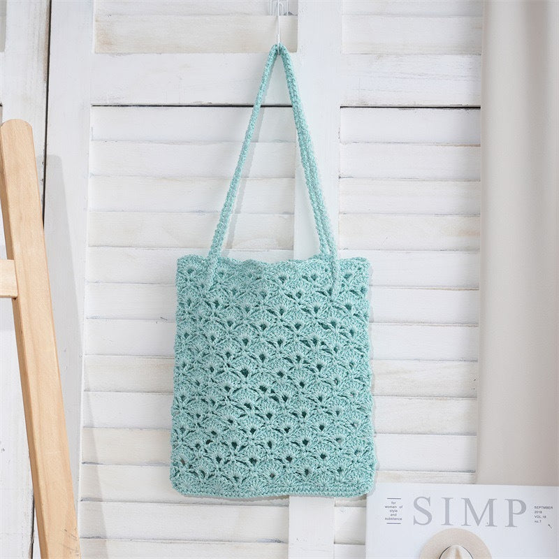 Women's Shell Crocheted Exquisite Niche Bright Sier Women's Shoulder Bag