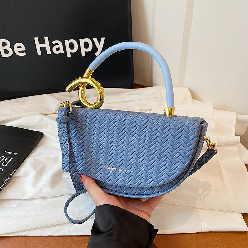 Women's Saddle Light Luxury High Sense Niche Personality Women's Shoulder Bag