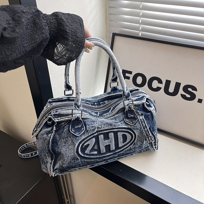 Women's Retro Fashion Denim Canvas Portable Women's Messenger Bag