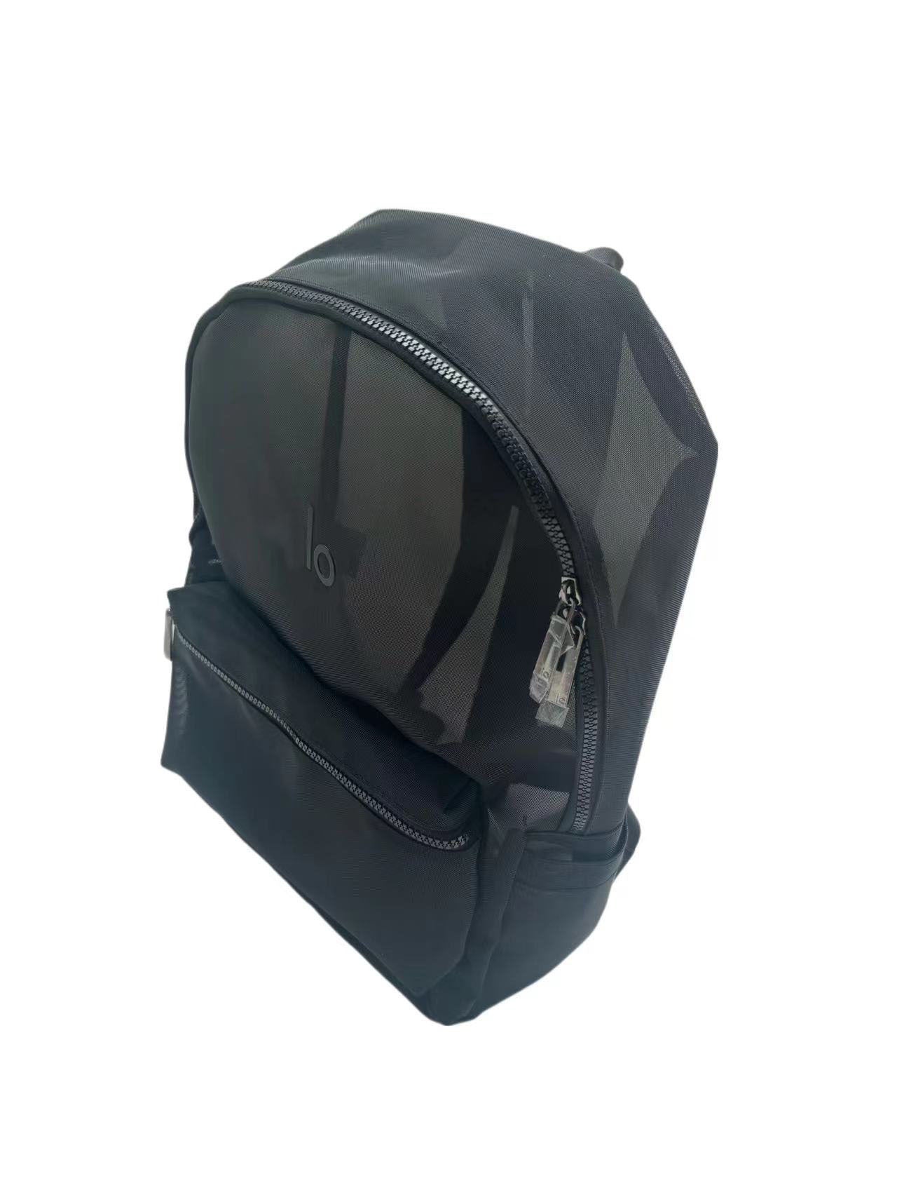 Tong Series Transparent Yoga Fitness Mesh Leisure Backpack