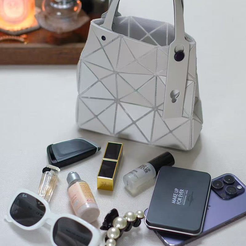 March House Color Nail Diamond Box Geometric Rhombus Macaron Women's Handbag