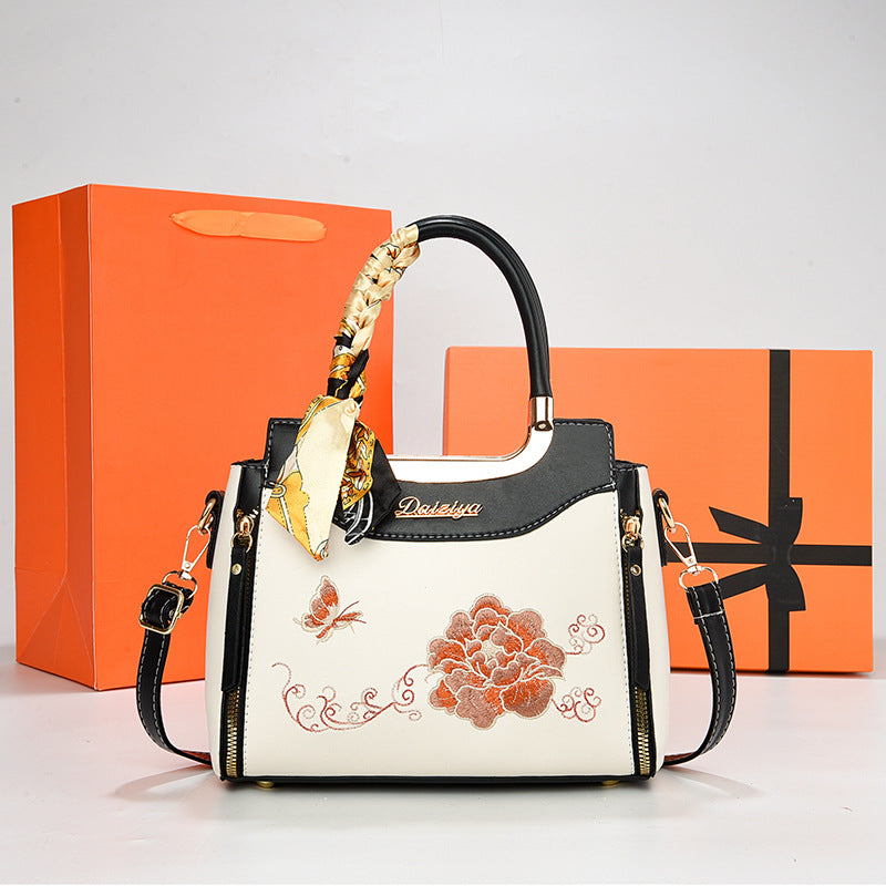 Women's Chinese Style Mother's Day Embroidered Large Bags