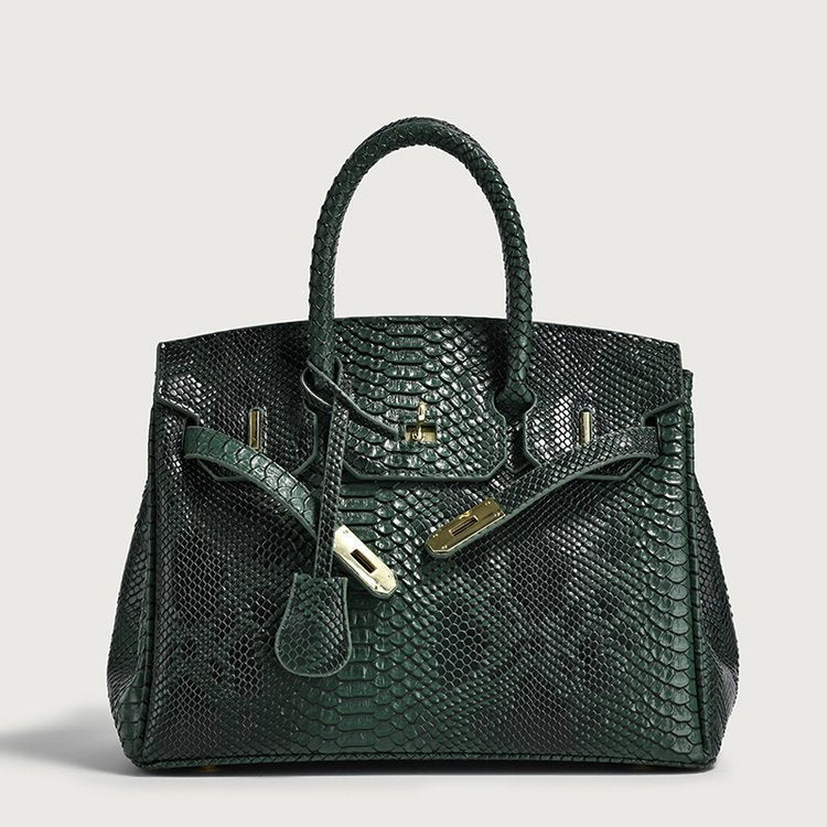 Women's Retro Snakeskin Pattern Kelly Trendy Large Women's Messenger Bag