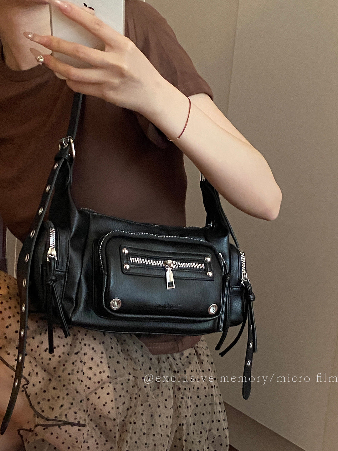 Women's Summer Niche Textured Simple Pillow Wide Underarm Bag