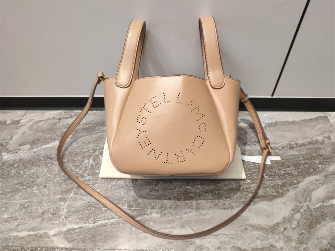 Women's Fashion Retro Hollow Letter Vegetable Basket Bucket Bag