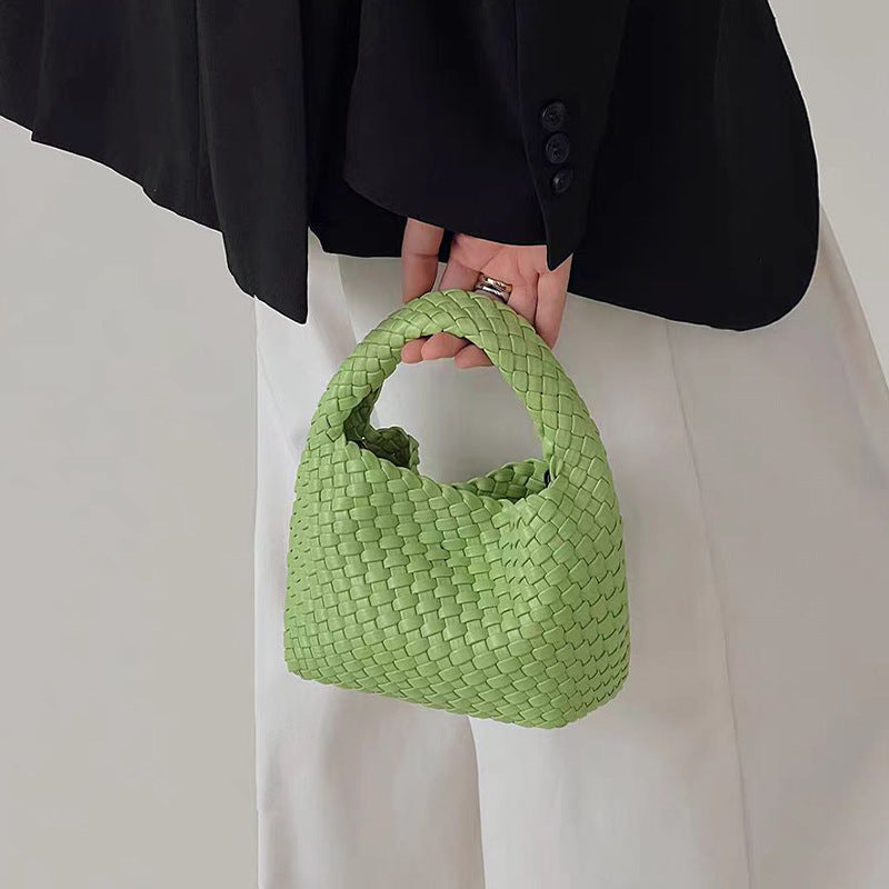 Women's Pretty Spinach Sailor Hand-woven Portable Women's Handbag