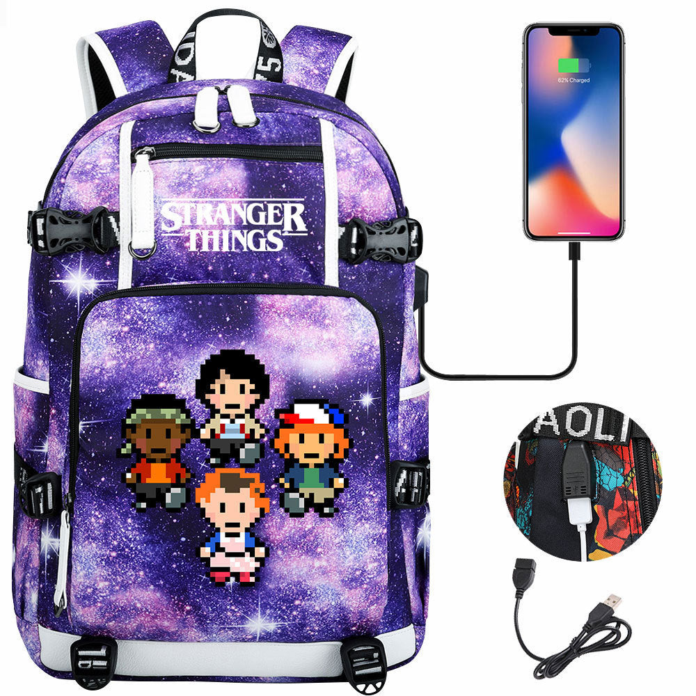 Women's & Men's Peripheral Printed Youth Leisure Backpack