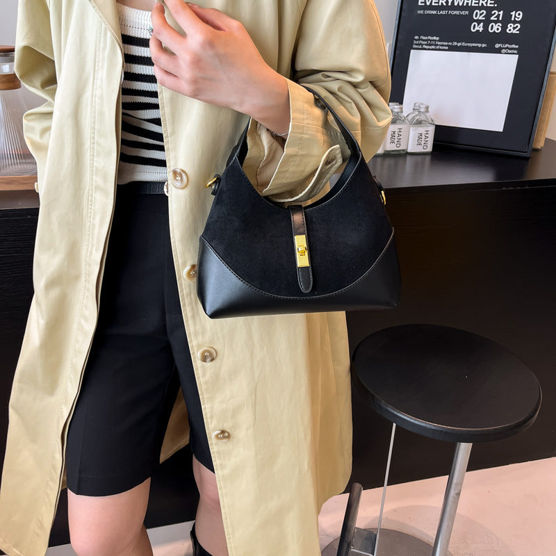 Contrast Color Design Female Dumpling Making Commute Portable Bags