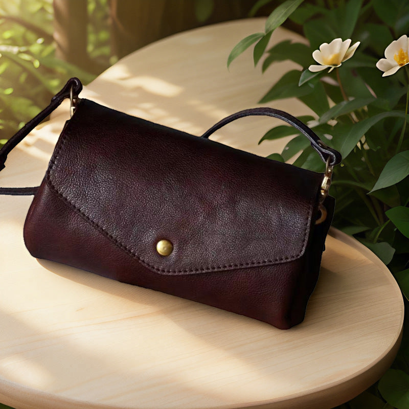 Beautiful Women's Vintage Cowhide Leather Mini Women's Handbag