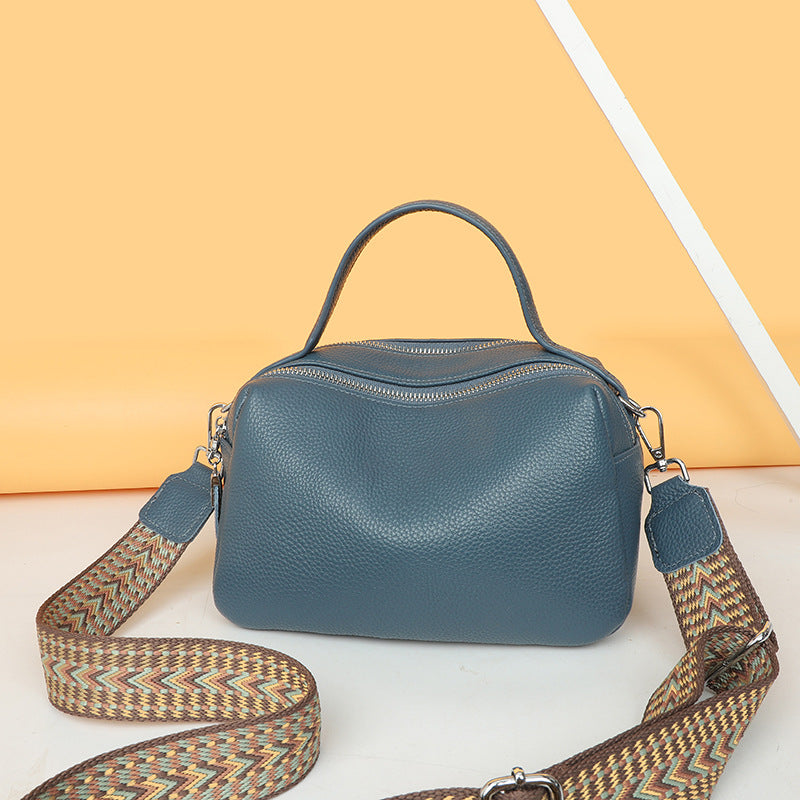 Women's Cowhide Leather Summer Simple High Sense Women's Shoulder Bag