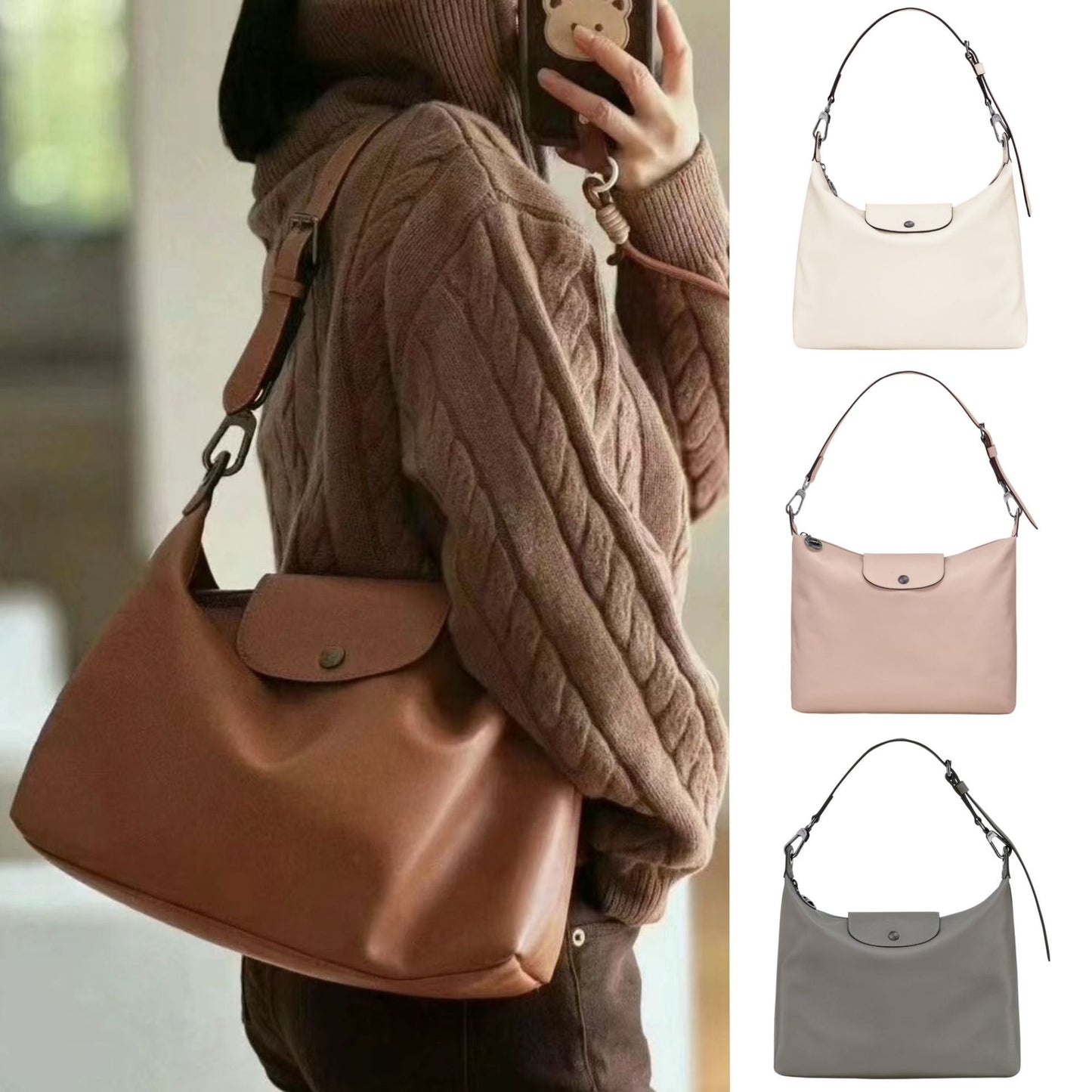 France Underarm Large Capacity Commuter Computer Tote Bag