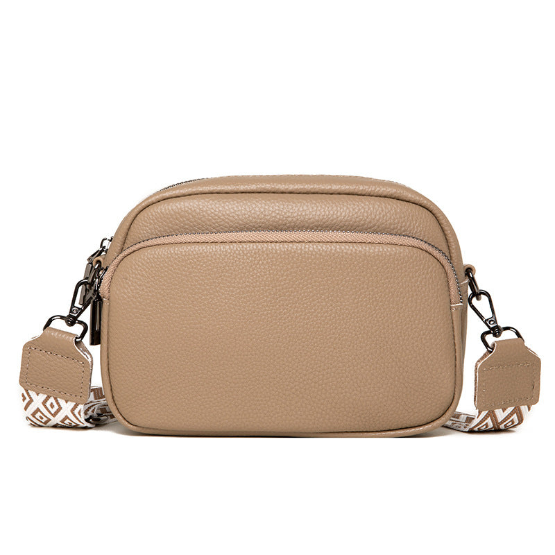 Women's Genuine Leather Trendy Fashion Top Layer Small Square Bags