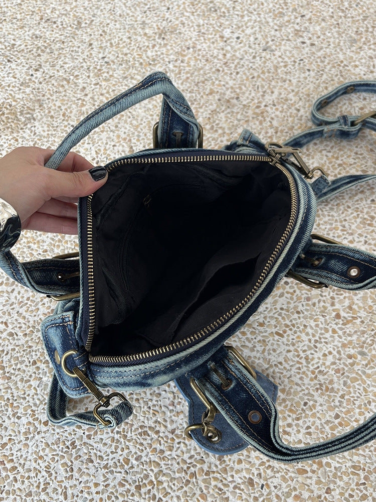 Women's Washed Denim Punk Retro Jeans Women's Handbag