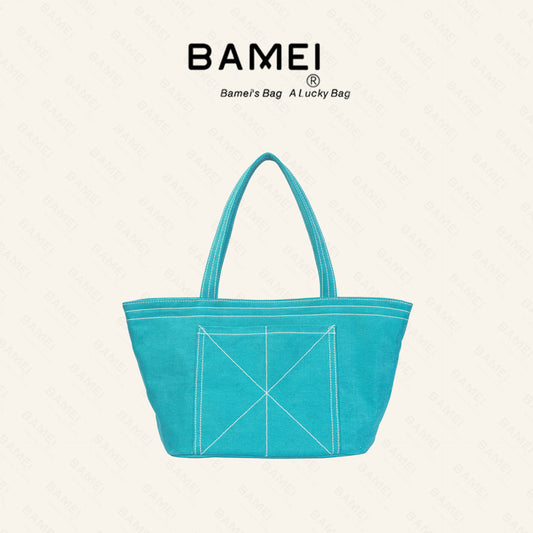 Niche High-grade Large Capacity Canvas Female Commuter Shoulder Bags