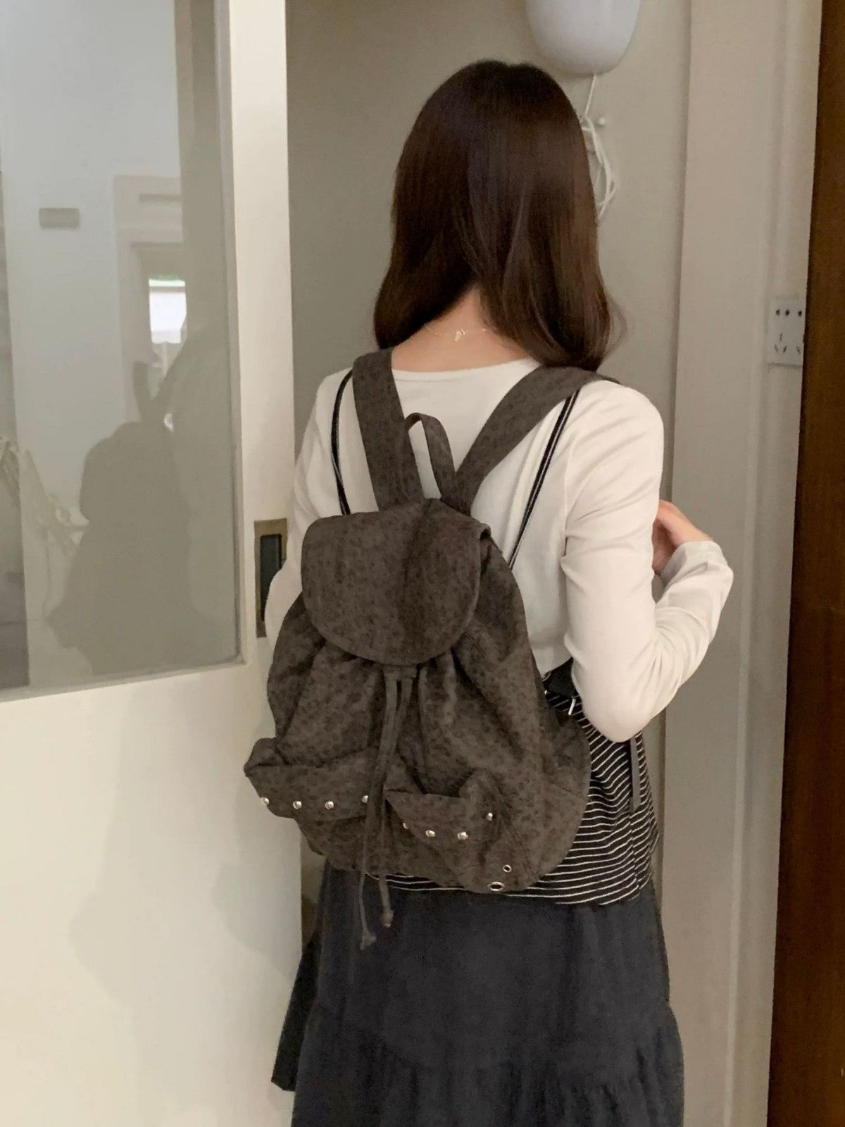Women's Lightweight Fashion Large Capacity Leopard Print Backpacks