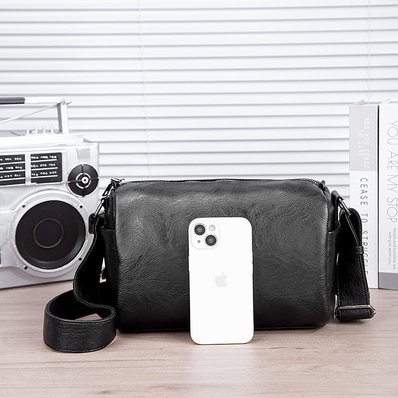 Trendy Creative Men's Soft Leather Fashion Bags