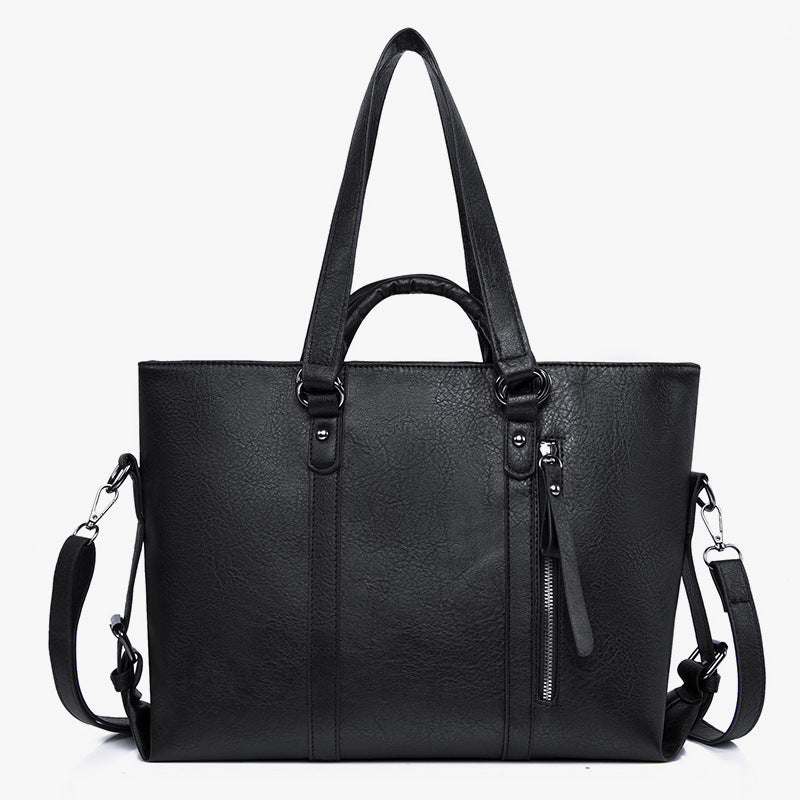Women's Large Capacity Retro Fashion Commuter High-grade Shoulder Bags