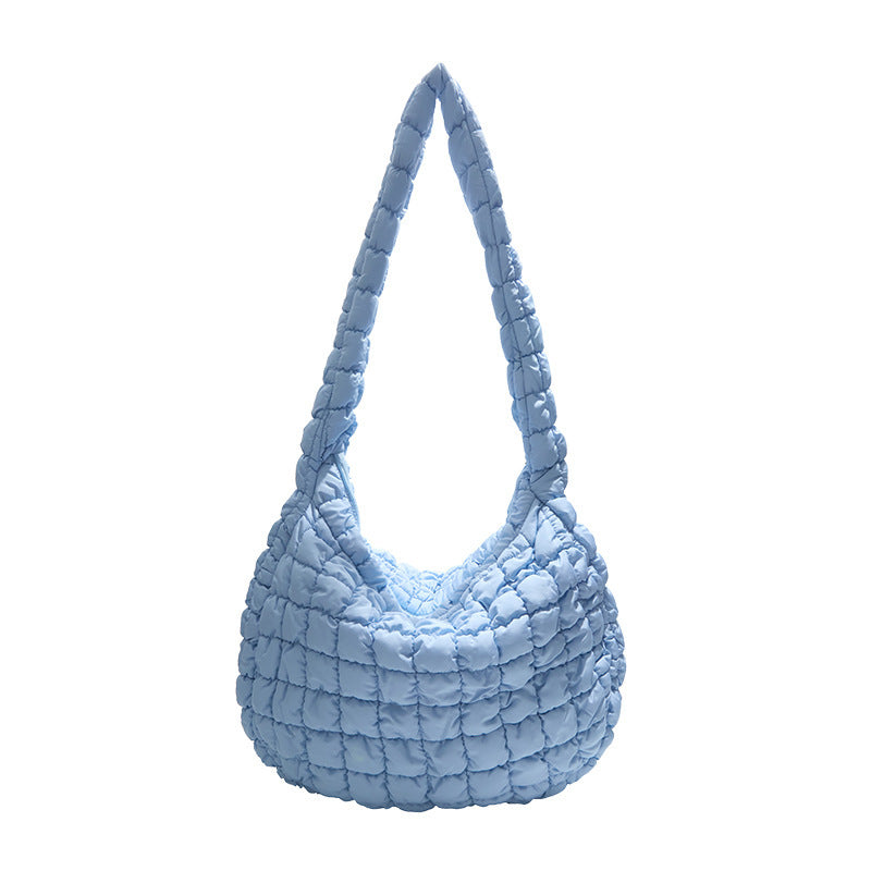 Korean Pleated Cloud Bubble Large Capacity Tote Bag
