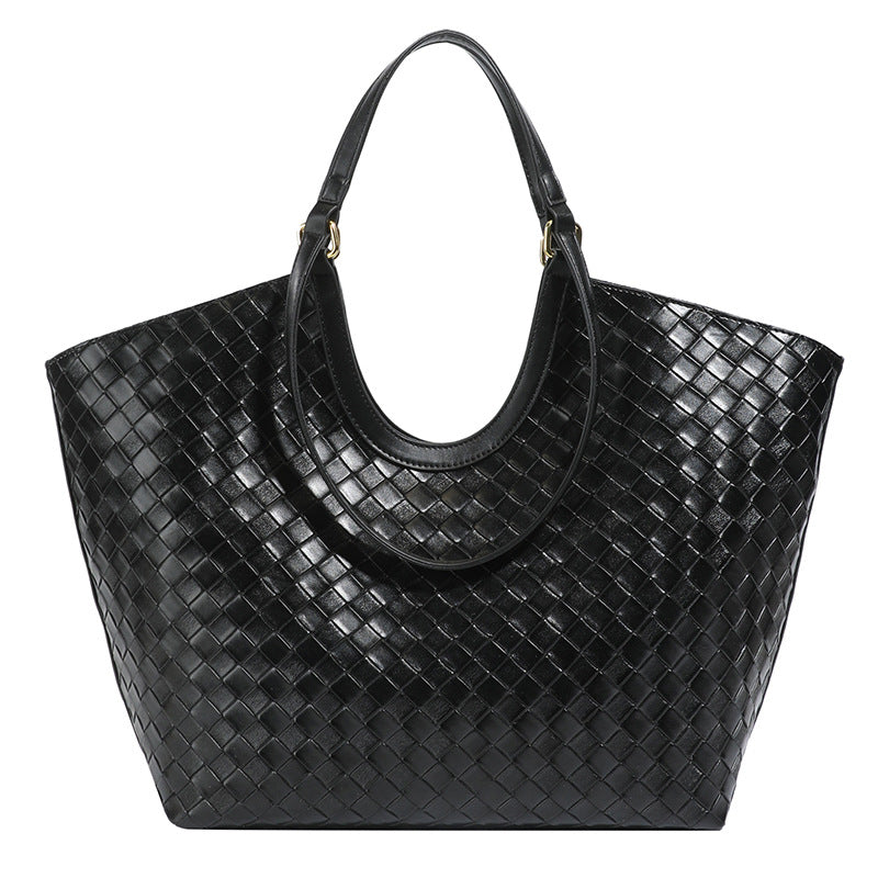 Women's Retro Woven Pattern Simple Large Capacity Fashion Bags