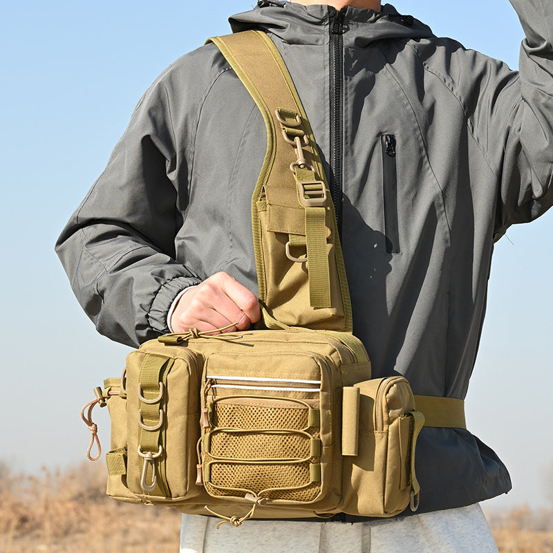 Men's Big Fashion Fishing Angling Insertion Pole Backpacks