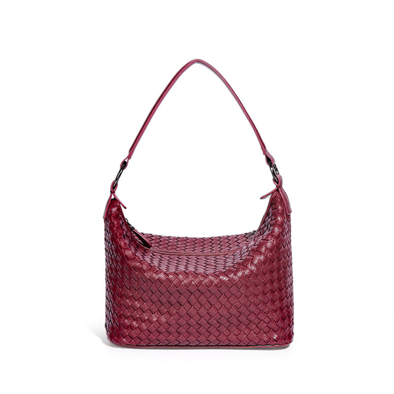 Women's Handmade Woven Korean Style Portable Vegetable Women's Shoulder Bag