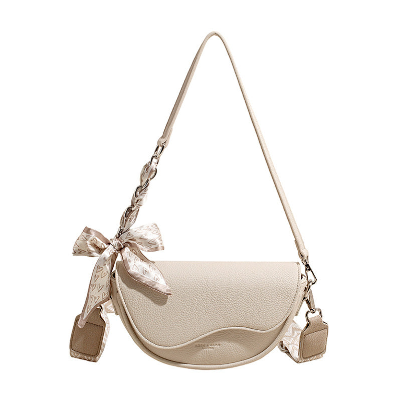 Women's Taro Purple Lace Bow Chain Commuter Bags