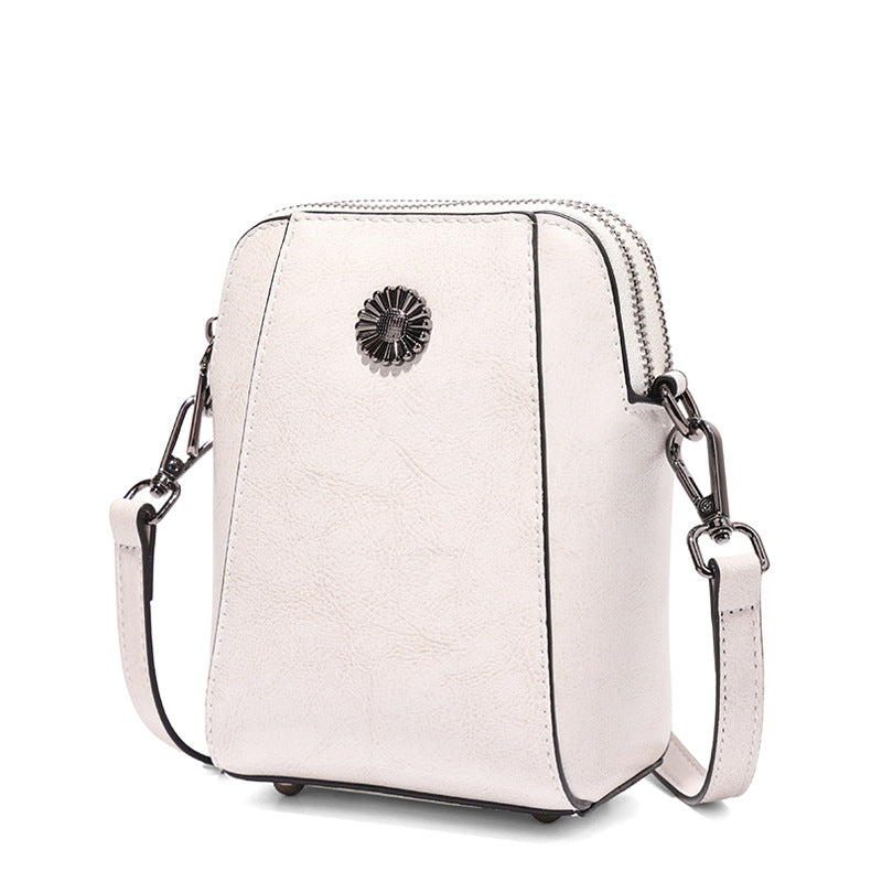 Trendy Women's Cowhide Mini Niche High-grade Women's Shoulder Bag