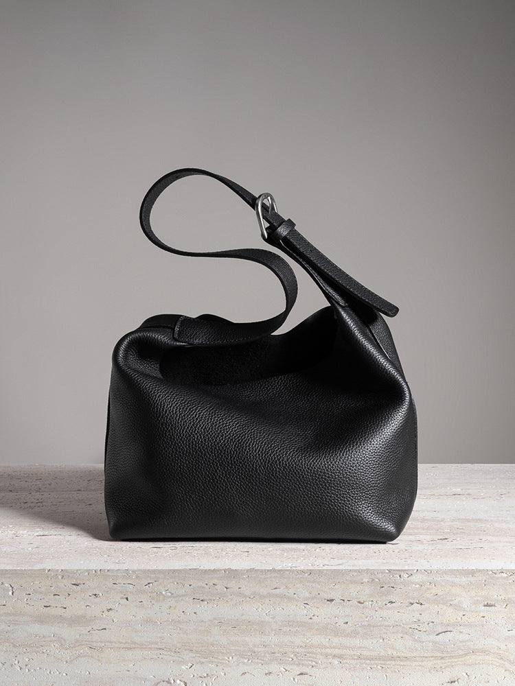 Women's Loose Soft Cowhide Vintage Genuine Leather Women's Shoulder Bag