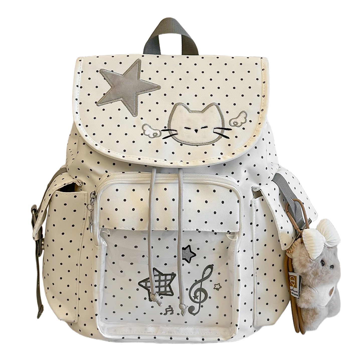 Polka Dot Full Printed Cartoon Primary Bags
