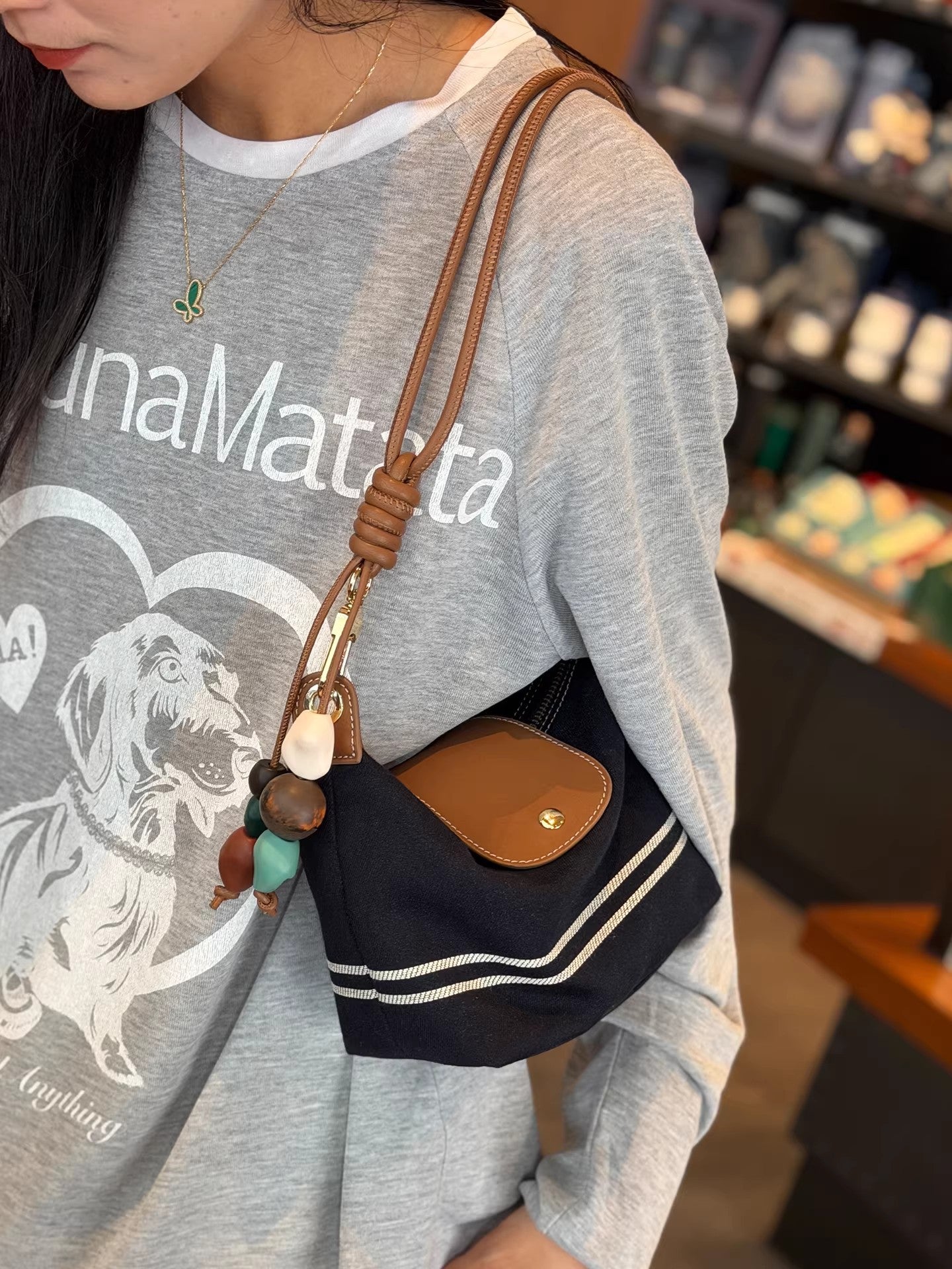 Women's Denim Niche Western Style Dumpling High-grade Underarm Women's Messenger Bag