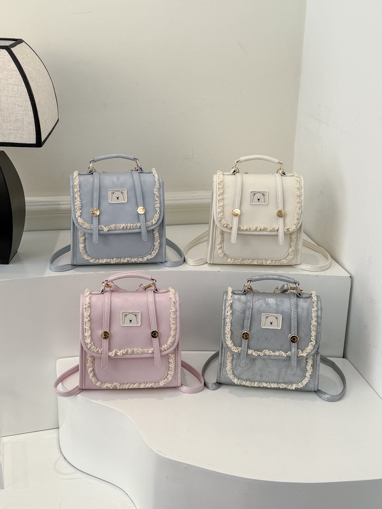 Women's College Style Niche Sweet Lace Fashionable Women's Backpack