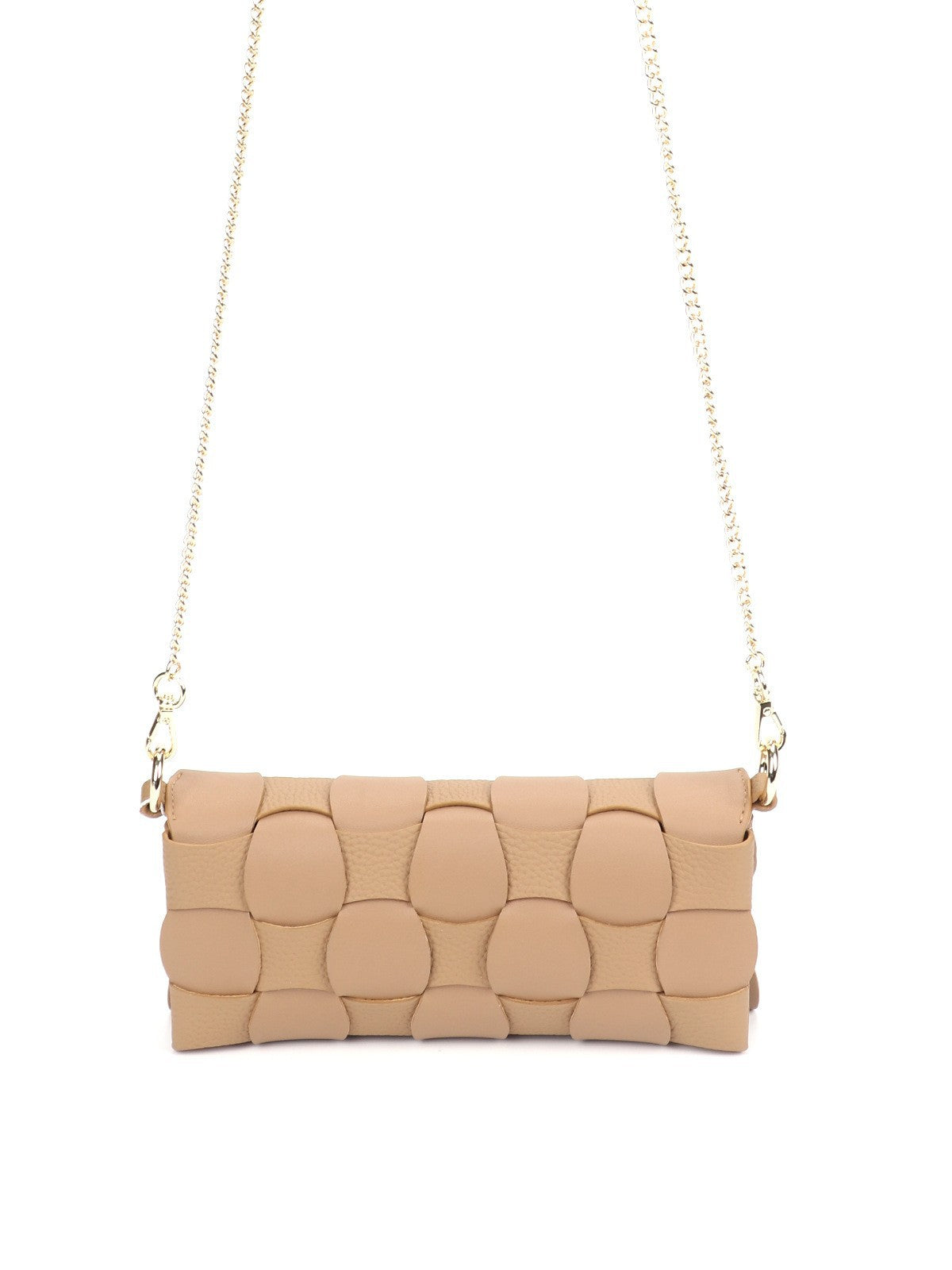 Anthracene Camel Stitched Cowhide Chessboard Portable Bags