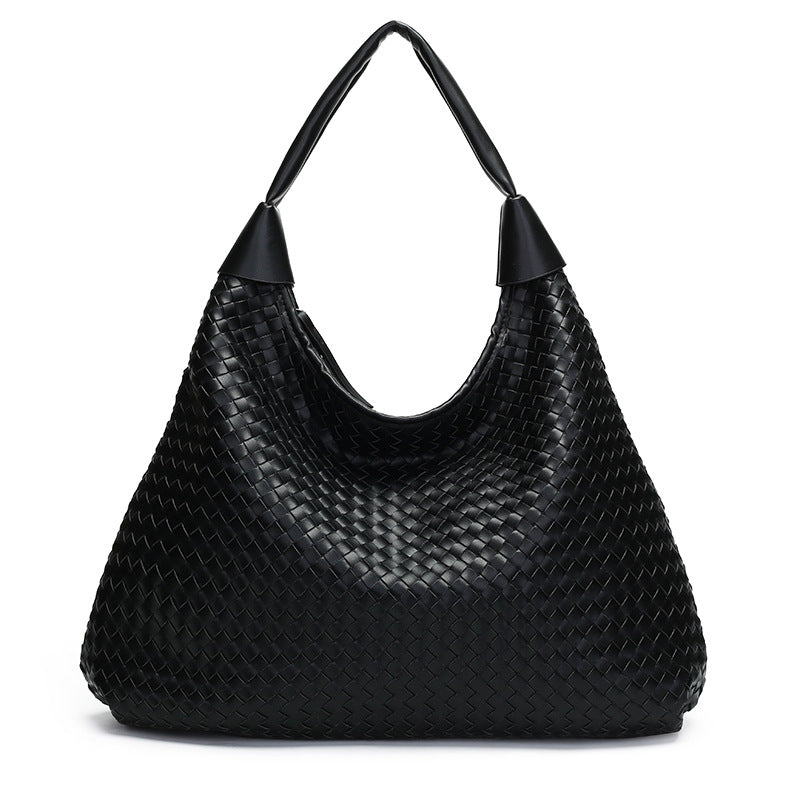 Women's Woven Pattern Fashion Simple Style Large Bags