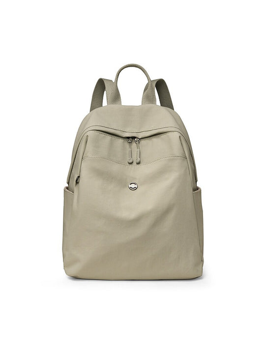 Simple Large Capacity Washed Soft Surface Go Out Travel Bags
